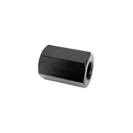 Te-Co Coupling Nut, 7/8"-9, Steel, Black Oxide, 1 7/16 in Hex Wd 41508